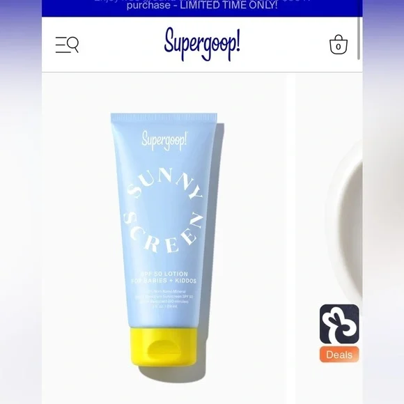SUPERGOOP BABY MINERAL SPF NOT USED - Picture 1 of 3
